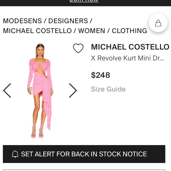 Michael Costello x REVOLVE Kurt Mini Dress in Pink - Picture 4 of 8